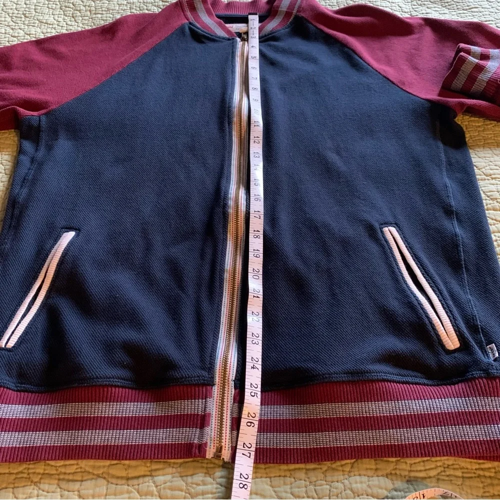 Levi’s Mens Blue & Burgundy Varsity Style Slim Fit Jacket Size XL